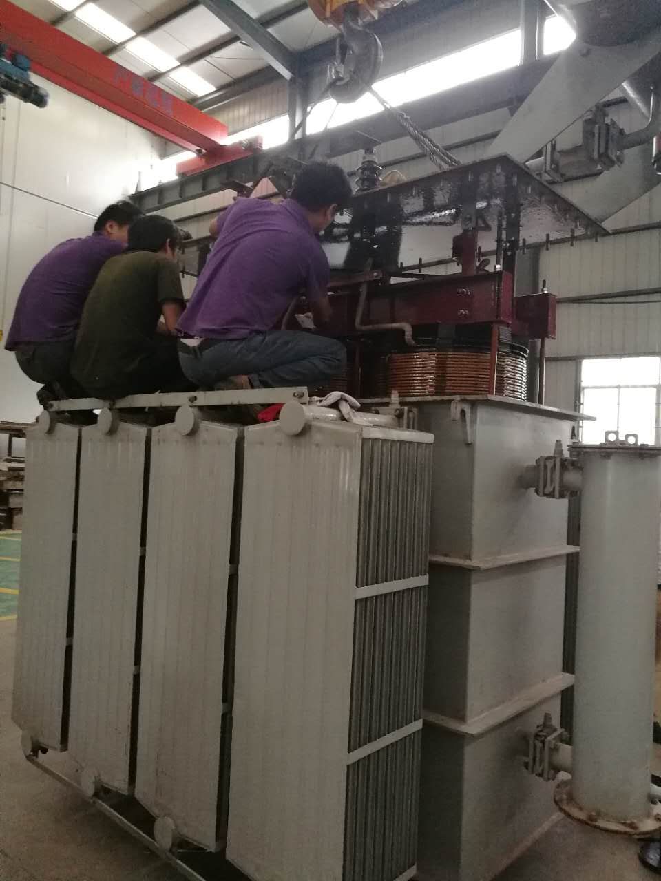 3500KVA变压器吊芯检查2017.8.25-修理案例-云南变压器维修_云南变压器销售_云南特种变压器维修