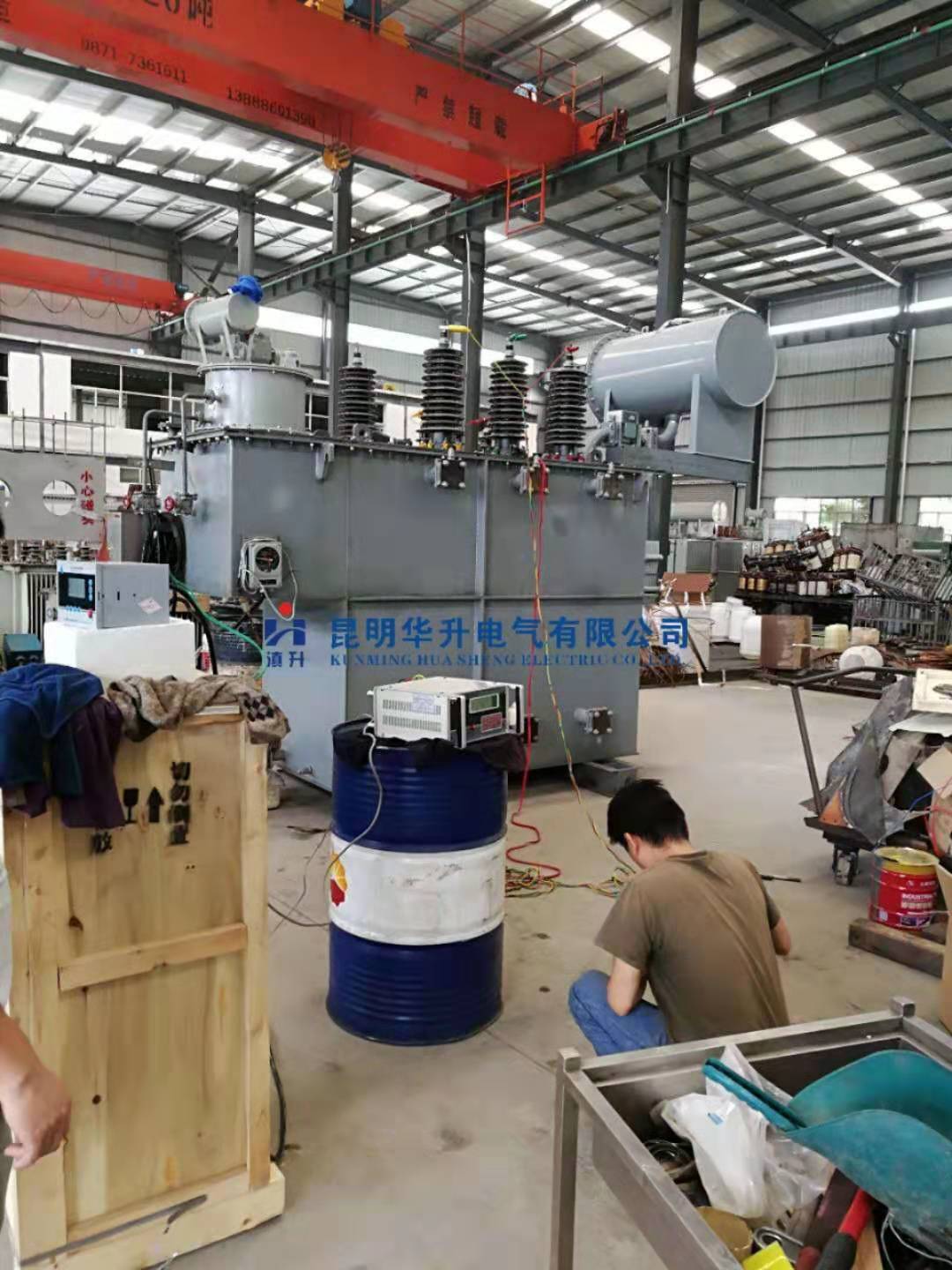8000KVA35/10.5KV变压器检测中2019.7-修理案例-云南变压器维修_云南变压器销售_云南特种变压器维修