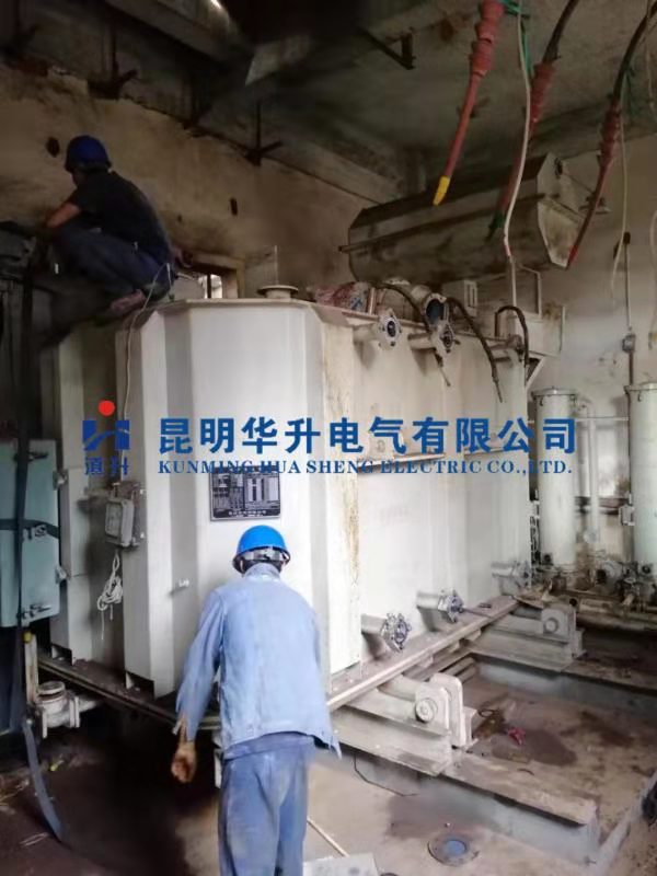 11000KVA/35/0.3KV电炉变压器现场检测2019.8-修理案例-云南变压器维修_云南变压器销售_云南特种变压器维修