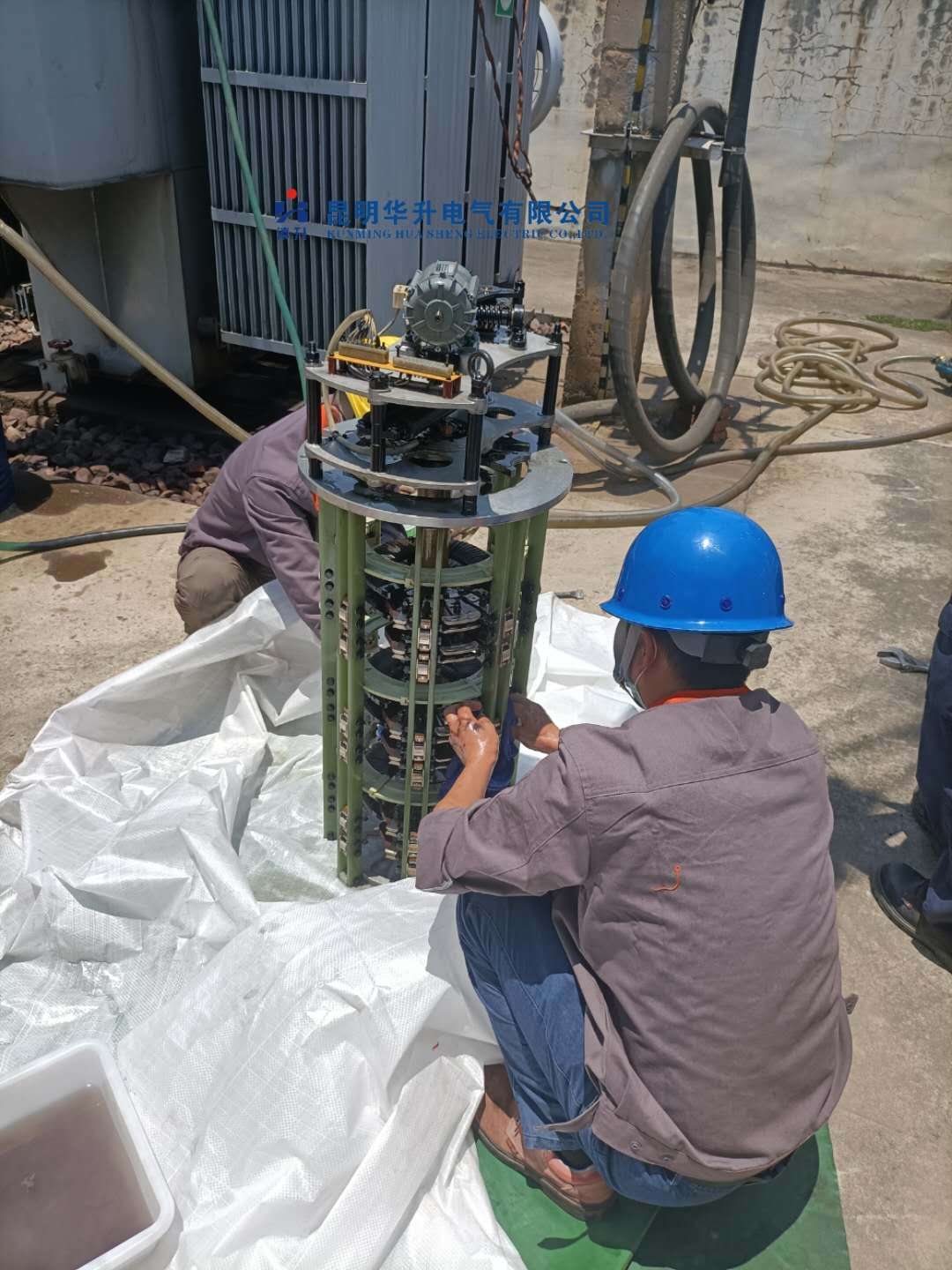 5000KVA有载调压变压器现场修理2020.5-修理案例-云南变压器维修_云南变压器销售_云南特种变压器维修